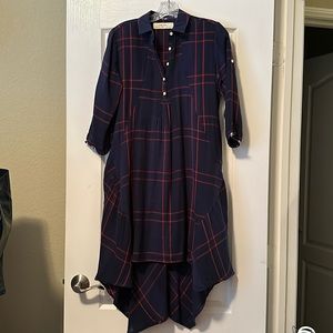 Anthropologie plaid dress